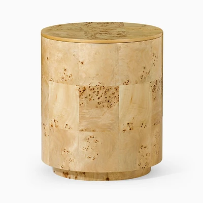 Volume Round Side Table (16.5") - Burl | West Elm