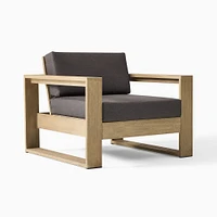 Portside Outdoor Lounge Chair, Alabaster, Reef