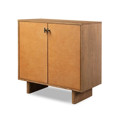 Garfield Leather Cabinet (35") | West Elm
