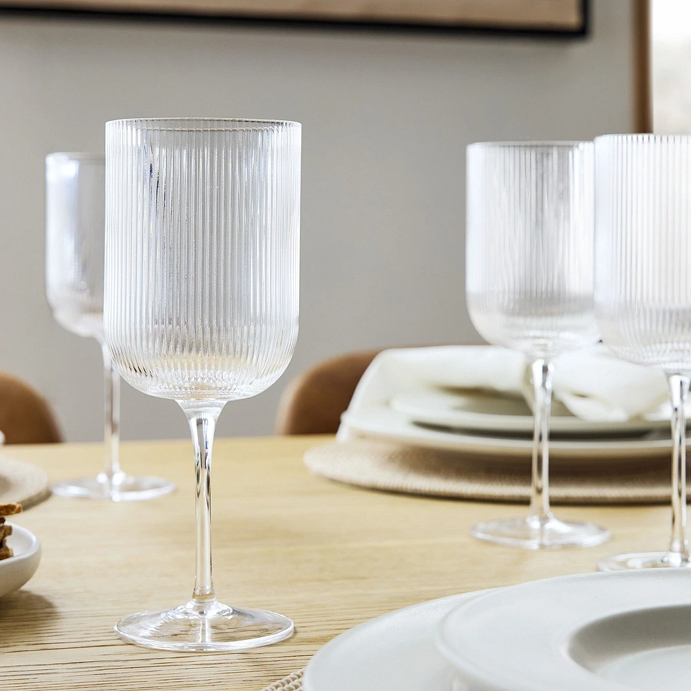 Fluted Wine Glass Sets | West Elm