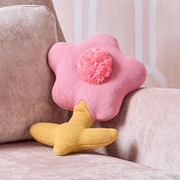 Knitted Flower Pillow | West Elm