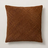 Woven Suede Pillow Cover | West Elm