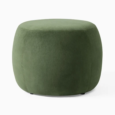 Cobble Round Ottoman - Small | West Elm
