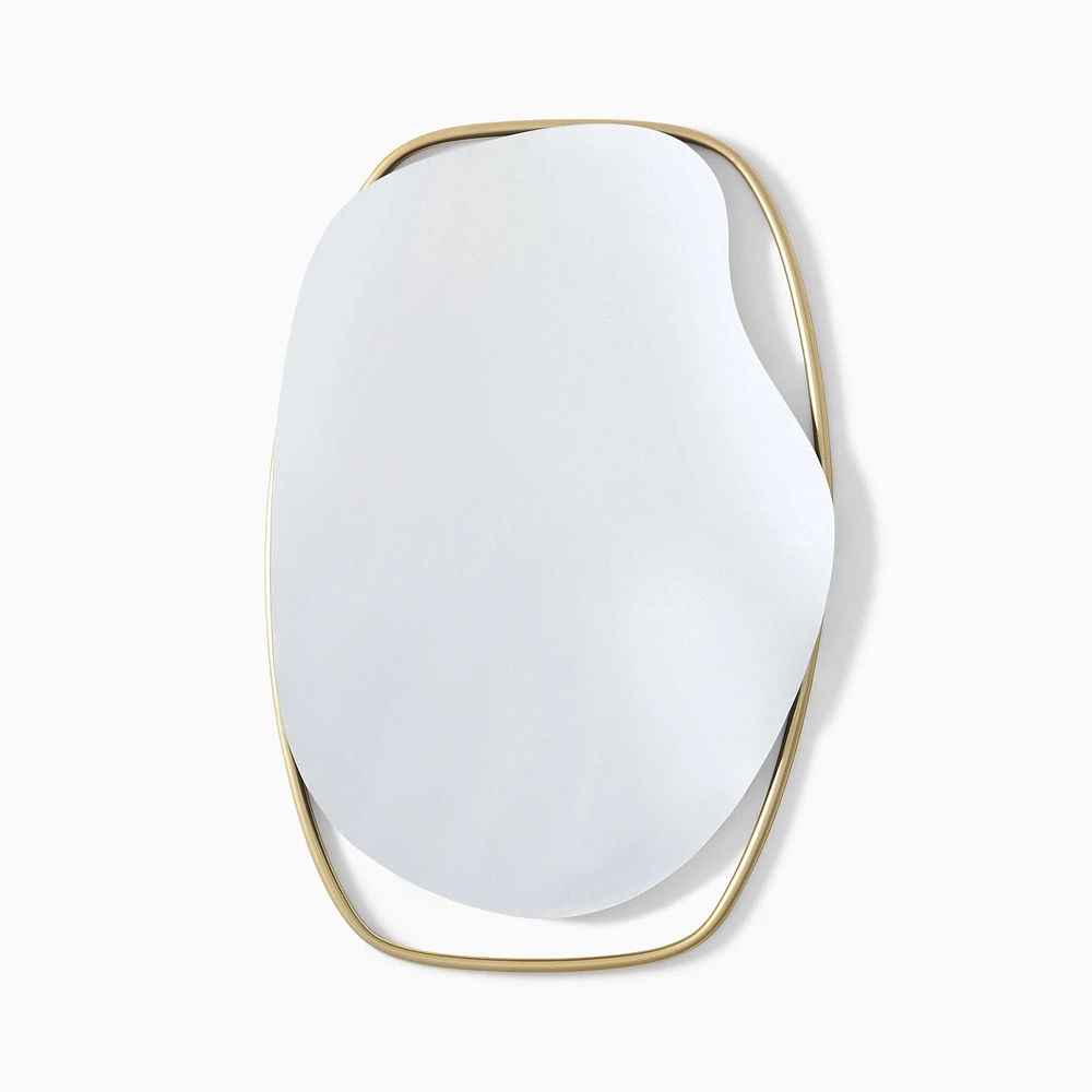 Asymmetrical Mixed Forms Metal Wall Mirror | West Elm