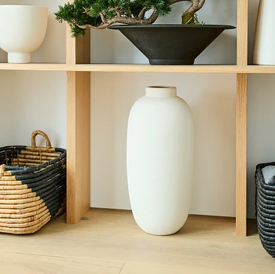 Foundations Whitewash Vases | West Elm