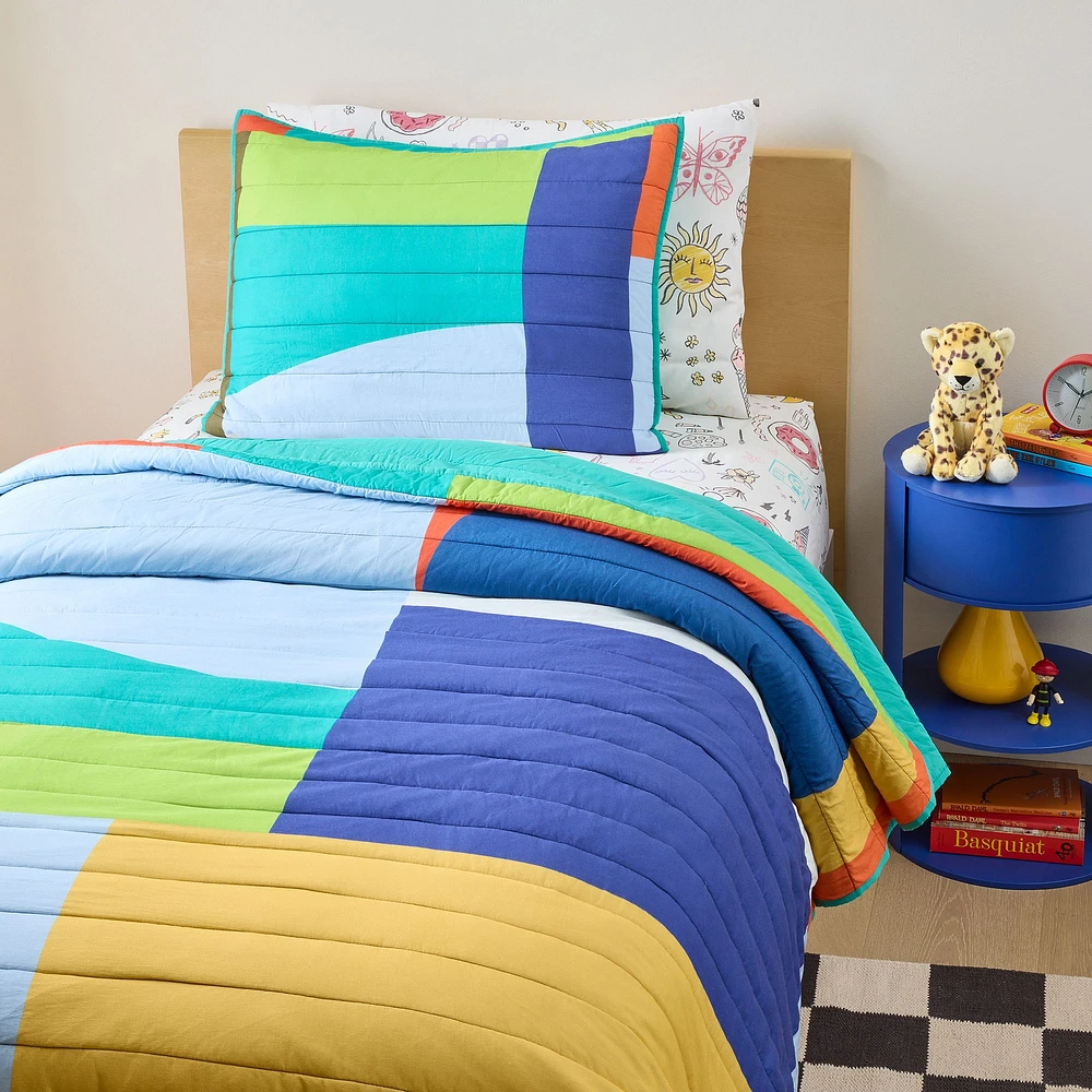 Mix Match Block Quilt | West Elm