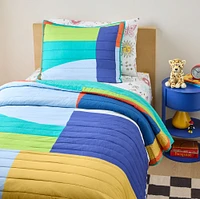 Mix Match Block Quilt | West Elm