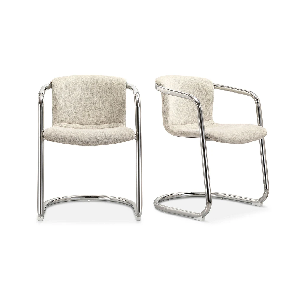 Roland Chrome Counter Stools (Set of 2) | West Elm