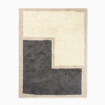 Stacked Shapes Shag Rug | West Elm