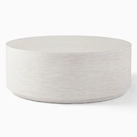 Volume Round Drum Coffee Table - Wood | Modern Living Room Furniture West Elm