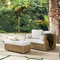 Coastal Outdoor Lounge Chair & Ottoman Set | West Elm