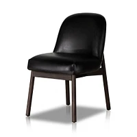 Milland Leather Armless Dining Chair | West Elm