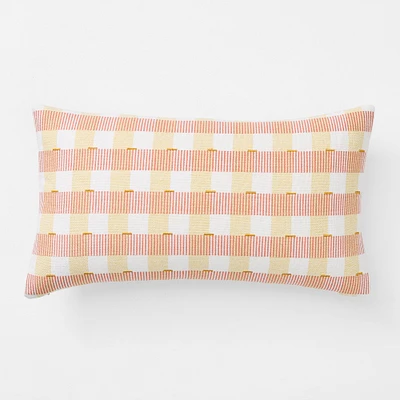 Check & Stripe Pillow Cover | West Elm