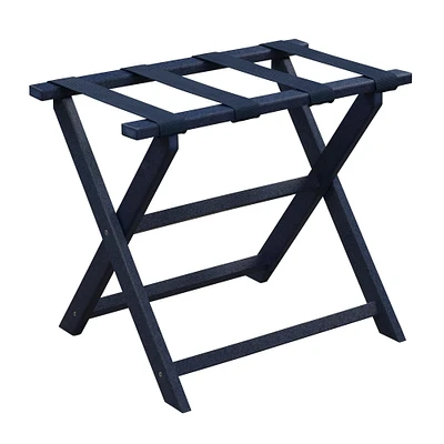 Navy Luggage Rack w/ Nylon Straps | West Elm