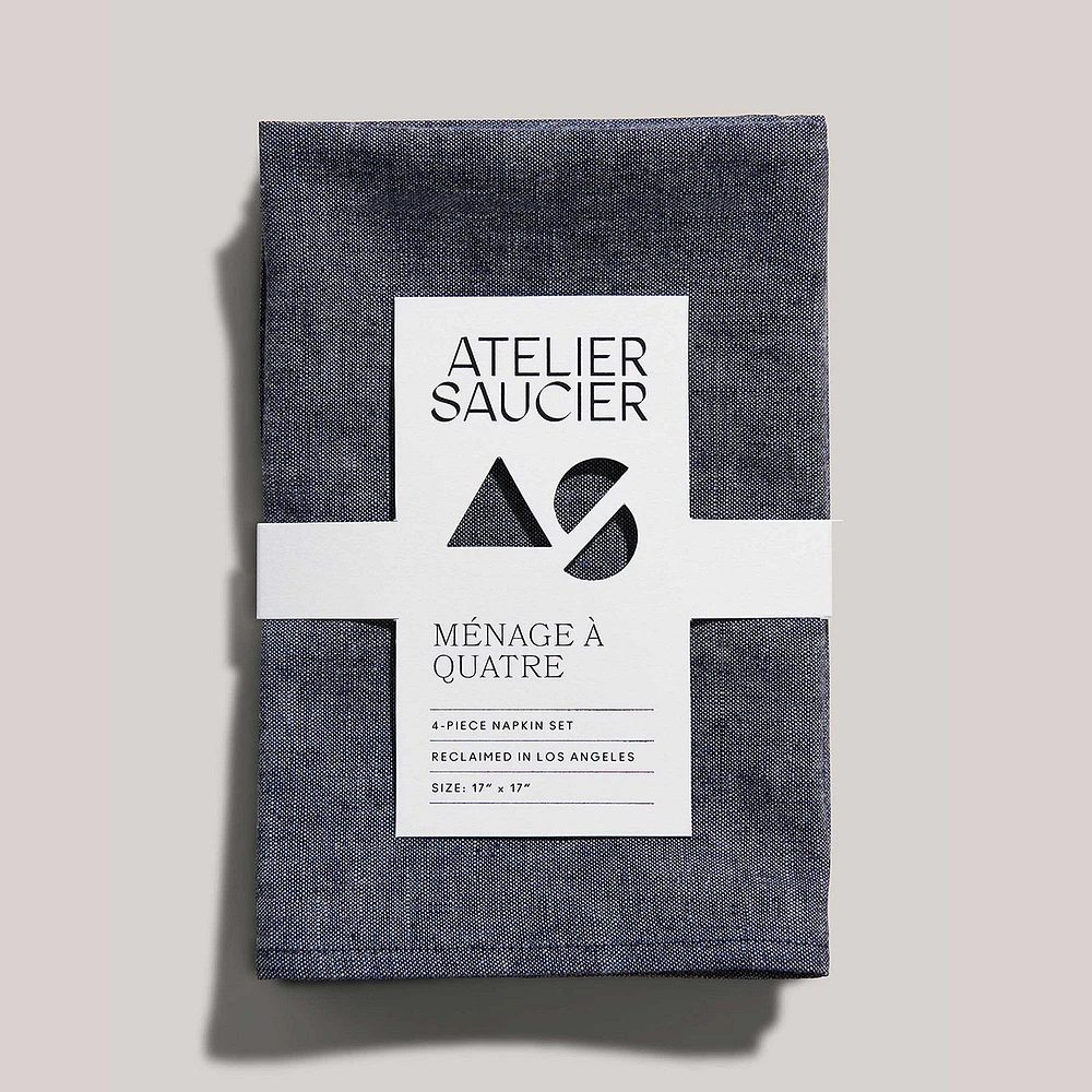 Atelier Saucier Japanese Chambray Napkin (Set of 4) | West Elm