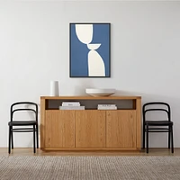 Meditation Blue Framed Wall Art by Erica Hauser | West Elm