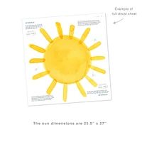 Mej Mej Large Sun Peel & Stick Wall Decals | West Elm