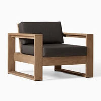 Portside Outdoor Lounge Chair, Alabaster, Reef