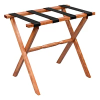 Walnut Luggage Rack w/ Leather Straps | West Elm