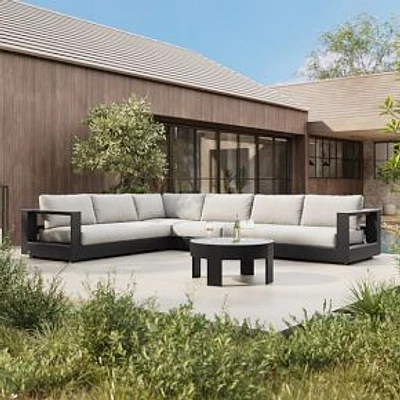 Telluride Aluminum Outdoor 115in Piece L Shaped Sectional