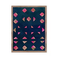 Geometrics Wall Art Natural 18X24X1.5 Paper, Walnut