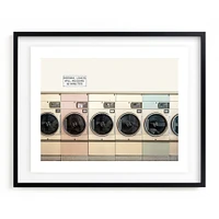 At The Laundromat Framed Wall Art by Minted for West Elm |