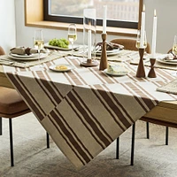 Quincy Block Print Stripe Table Throw | West Elm