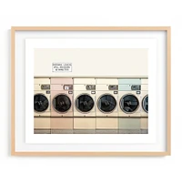 At The Laundromat Framed Wall Art by Minted for West Elm |