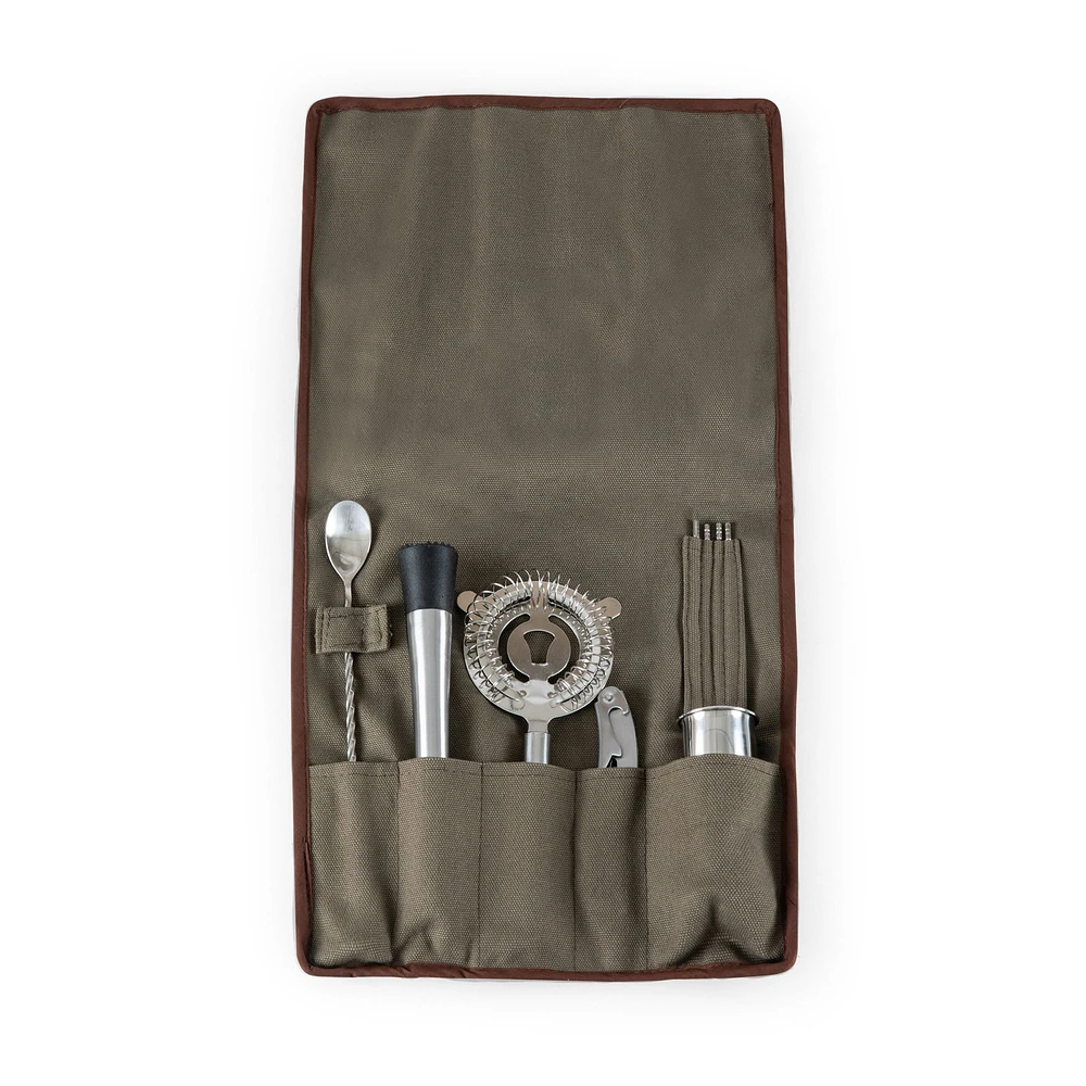 Roll-up 9-Piece Bar Tools Set | West Elm