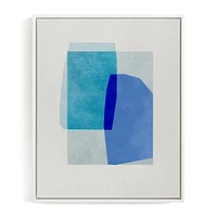 Blue Abstraction Framed Wall Art by Minted for West Elm |
