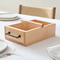 StoneWon Designs Co. Solid Wood Table Organizer | West Elm