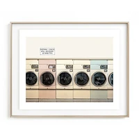 At The Laundromat Framed Wall Art by Minted for West Elm |