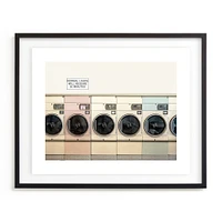 At The Laundromat Framed Wall Art by Minted for West Elm |