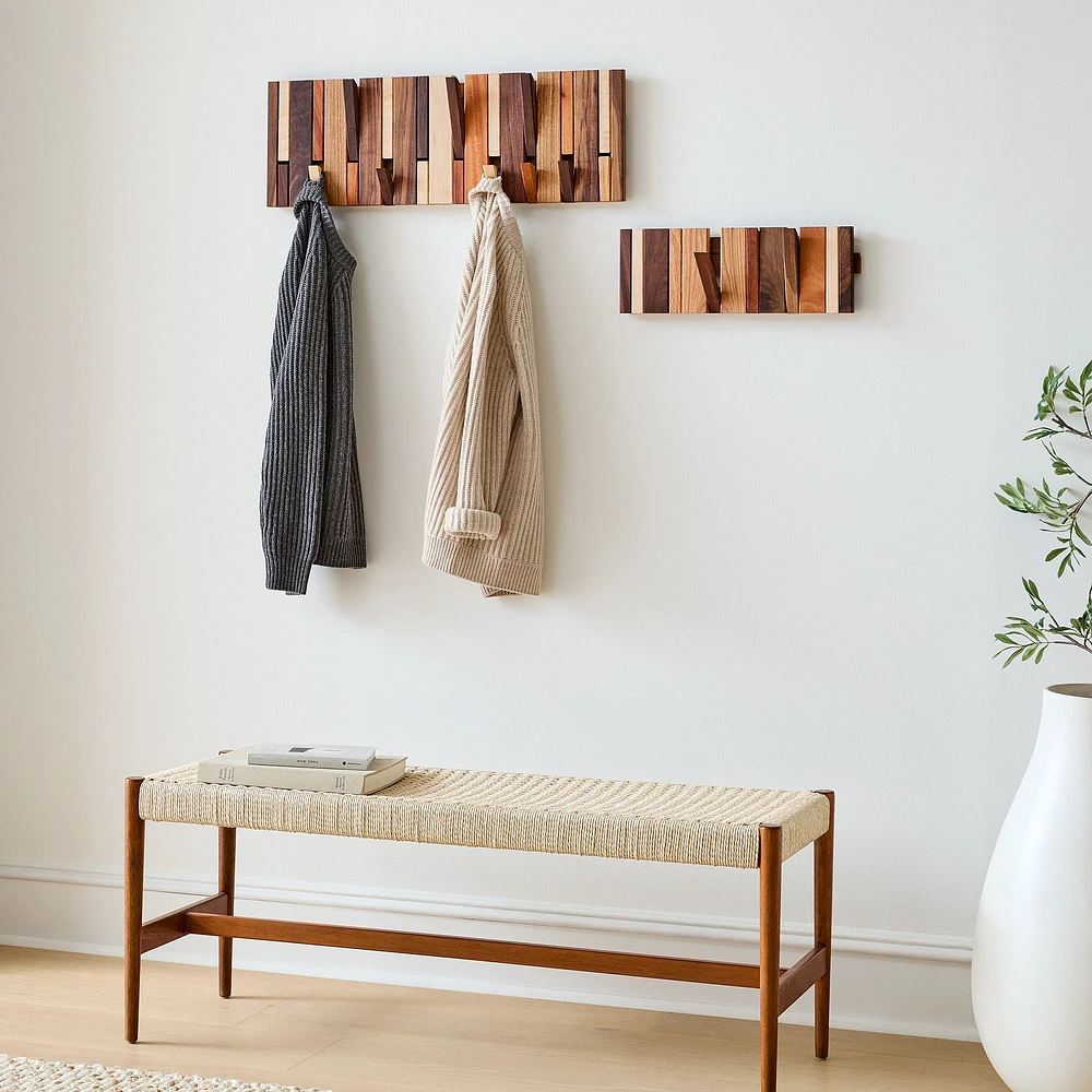 StoneWon Designs Co. Hardwood Piano Key Hook Rack | West Elm