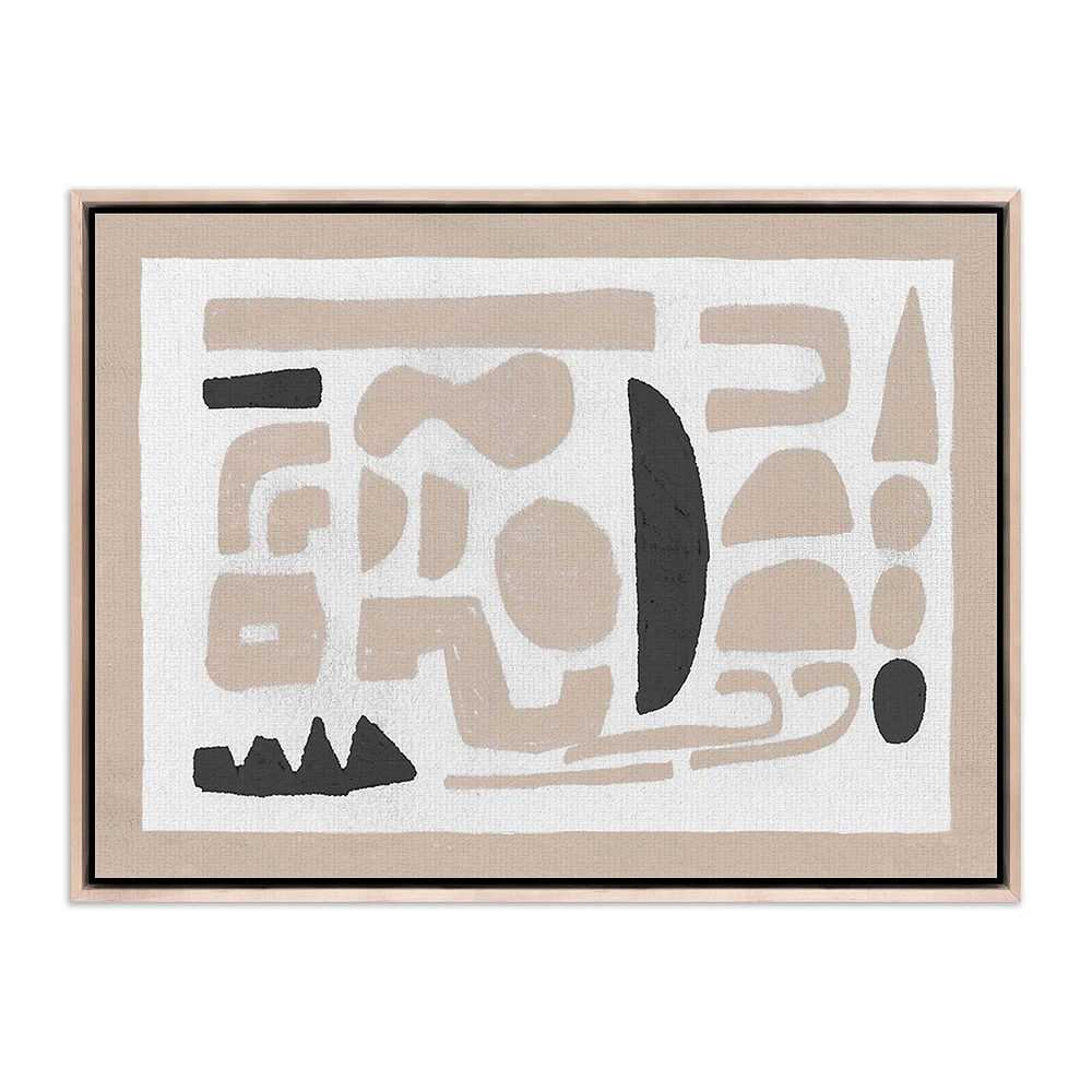 Shapes Of Me Floating Canvas Wall Art | West Elm