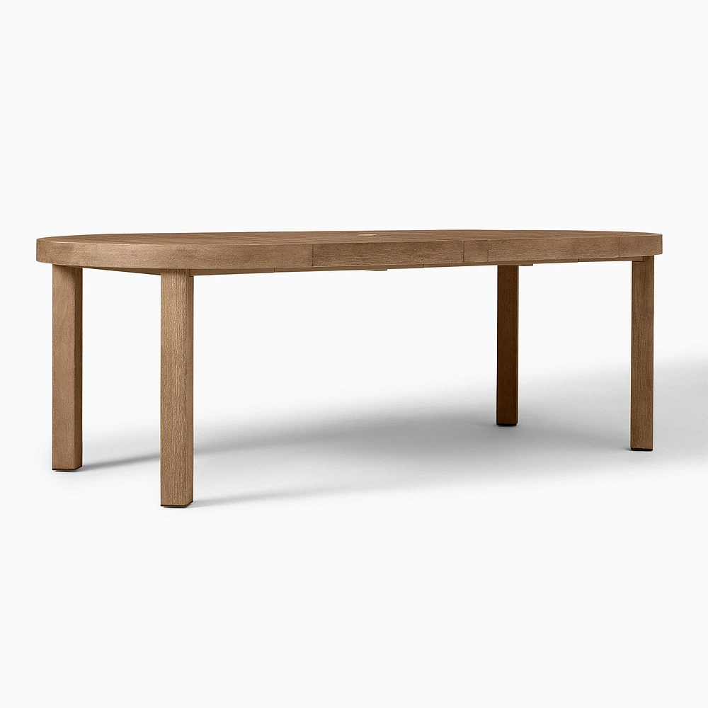 Portside Outdoor Round Expandable Dining Table (48"–93") | West Elm