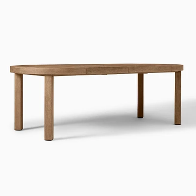 Portside Outdoor Round Expandable Dining Table (48"–93") | West Elm