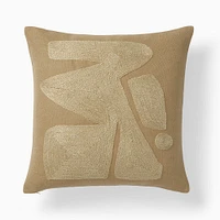 Embroidered Modern Abstract Pillow Cover | West Elm