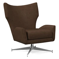 Hemming Leather Swivel Chair | West Elm