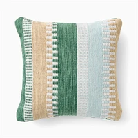 Outdoor Checkerboard Stripe Pillow | West Elm