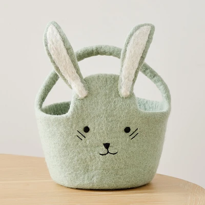 Felt Bunny Easter Bucket | West Elm