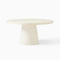 Concrete Indoor/Outdoor Pedestal Round Dining Table (32"–60") | West Elm