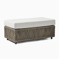 Coastal Outdoor Ottoman | West Elm