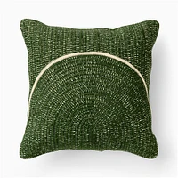 Outdoor Woven Arches Pillow, 20"x20", Natural