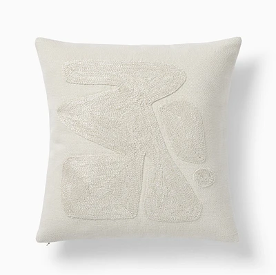 Embroidered Modern Abstract Pillow Cover | West Elm