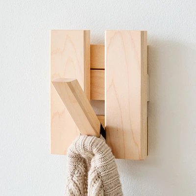 StoneWon Designs Co. Solid Wood Single Coat Hook | West Elm