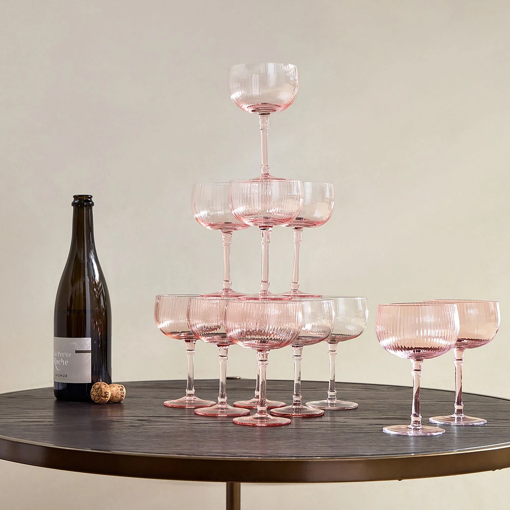 Esme Champagne Tower (Set of 12) | West Elm