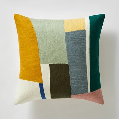 Crewel Geo Pieces Pillow Cover | West Elm