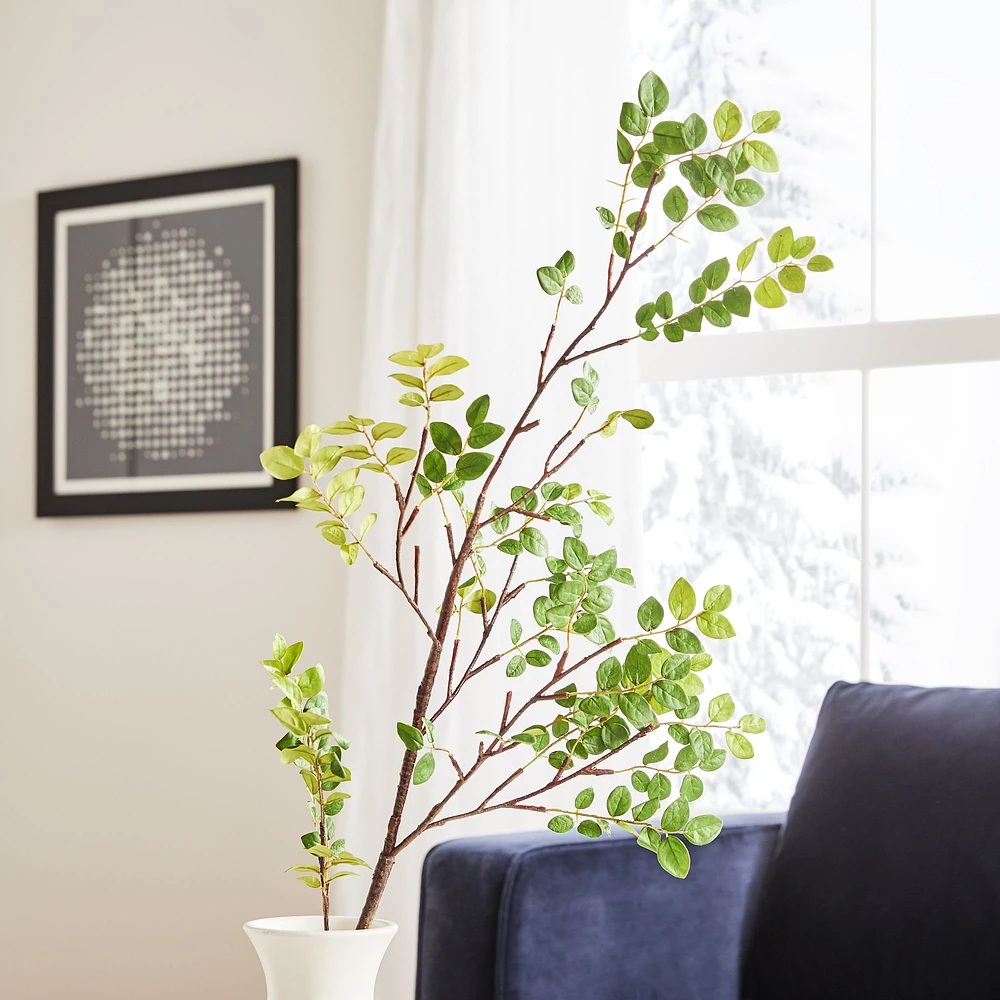 Faux Bean Leaf Branch | West Elm