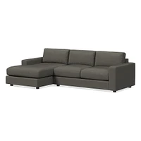 Urban Leather 2 Piece Chaise Sectional | Sofa With West Elm